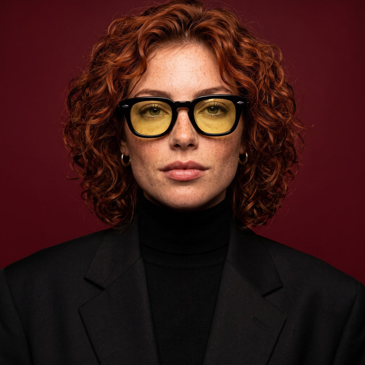Ares Basalt with Sol day lenses, worn, campaign portrait