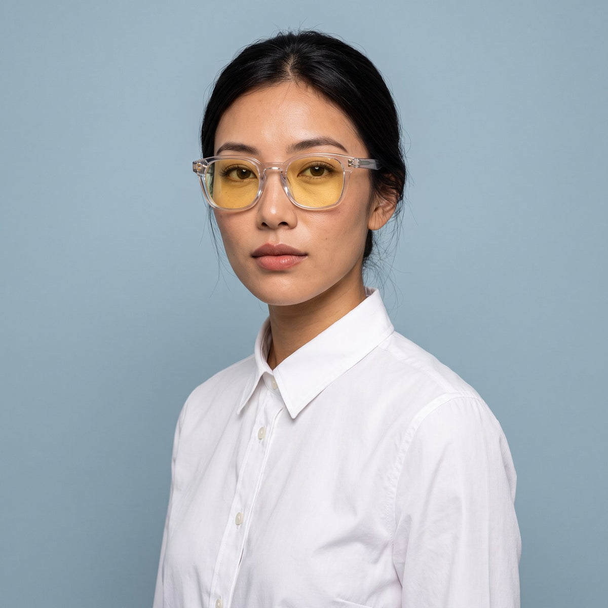 Hellas Polar Gold with Sol day lenses, worn, campaign portrait