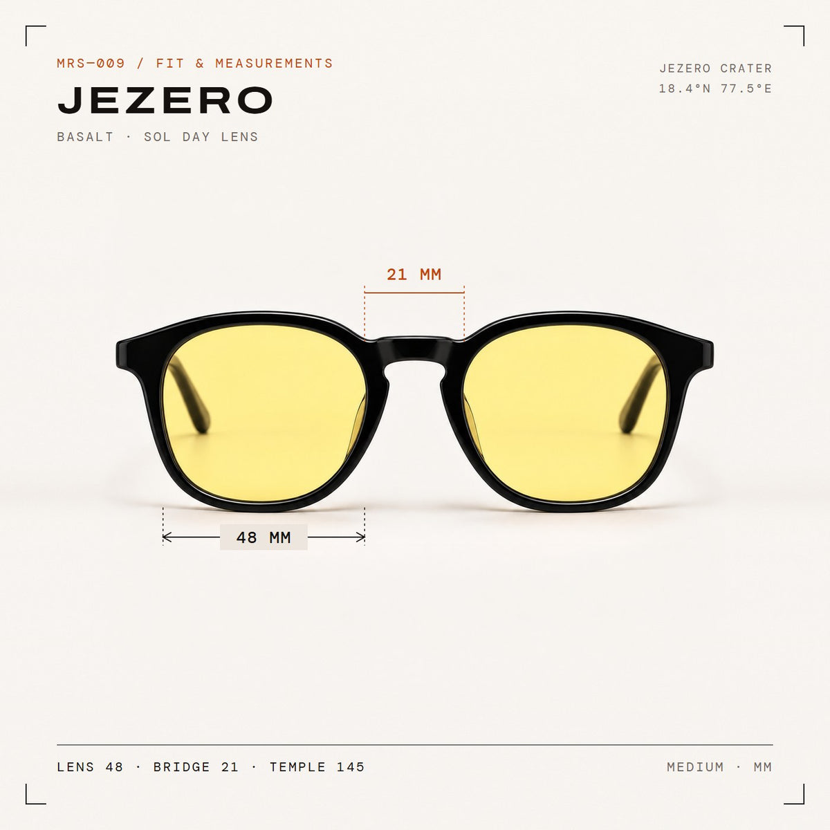 Jezero Basalt with Sol day lenses, fit and measurements